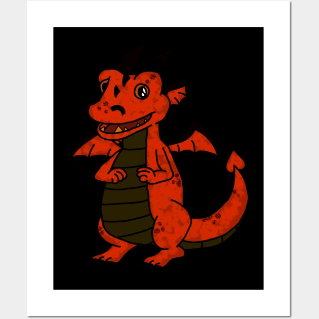 Smaug the Cuddler in Color Wall Art by Be Bold Designs